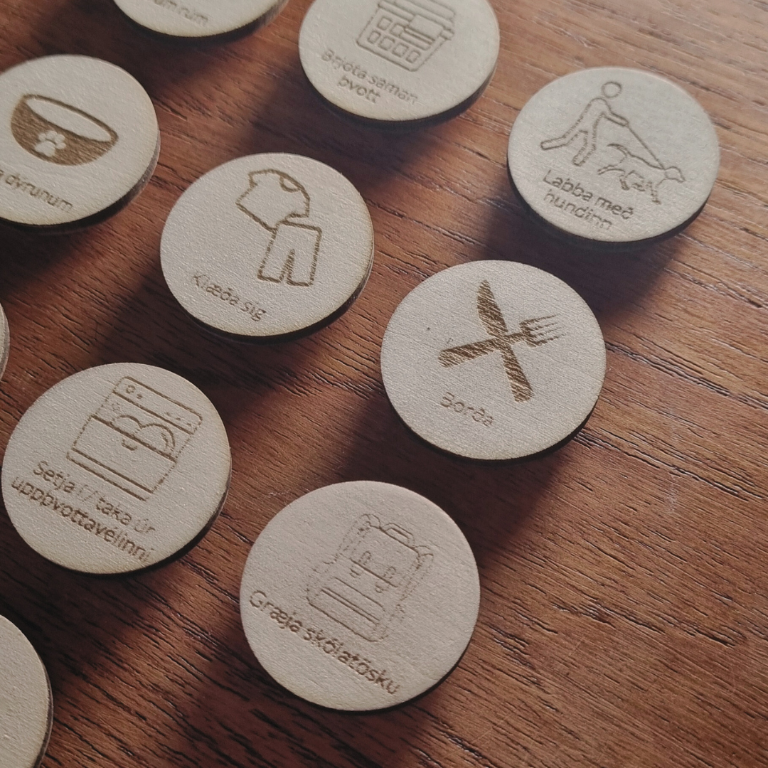 Verkefnaspjald fyrir börn - Chore chart