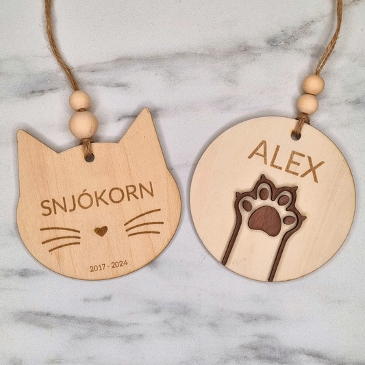 jólakúla sérmerkt fyrir gæludýr