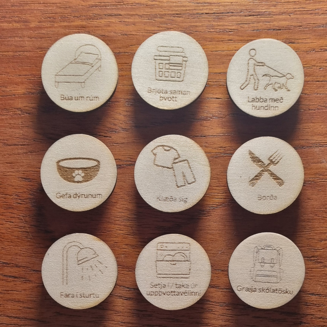 Chore Chart verkefni framhald